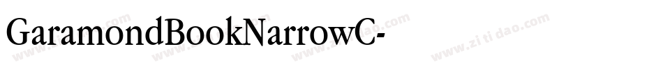 GaramondBookNarrowC字体转换