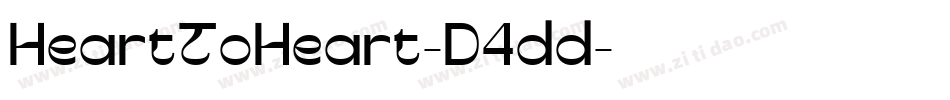 HeartToHeart-D4dd字体转换