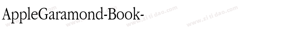 AppleGaramond-Book字体转换
