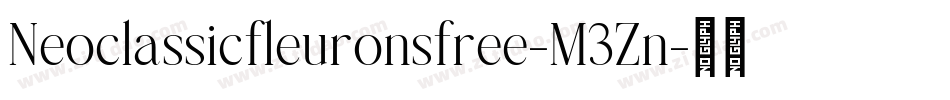 Neoclassicfleuronsfree-M3Zn字体转换