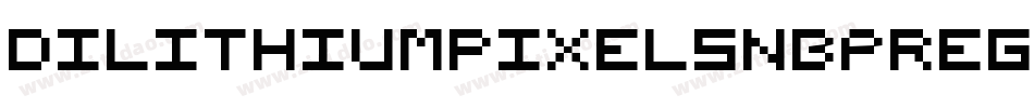 DilithiumPixelsNbpRegular-B5jd字体转换