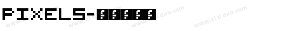 Pixels字体转换