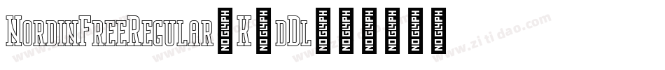 NordinFreeRegular-K7dDl字体转换