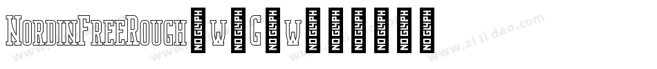 NordinFreeRough-w1G4w字体转换