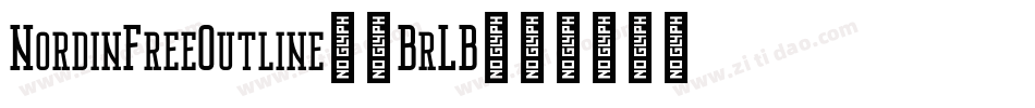 NordinFreeOutline-7BrLB字体转换