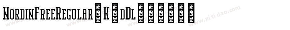 NordinFreeRegular-K7dDl字体转换
