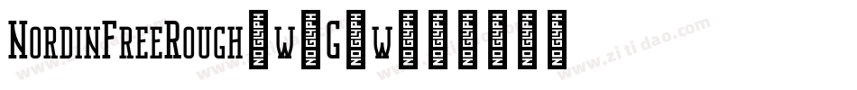 NordinFreeRough-w1G4w字体转换