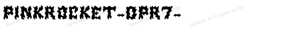 PinkRocket-dpR7字体转换