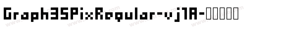Graph35PixRegular-vj1A字体转换