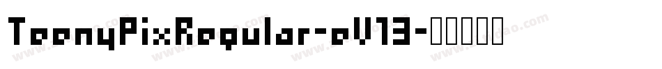 TeenyPixRegular-eV13字体转换