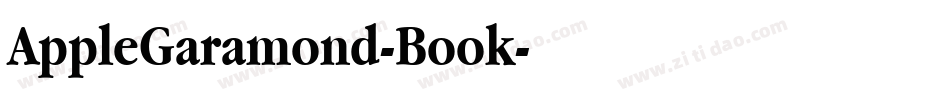 AppleGaramond-Book字体转换