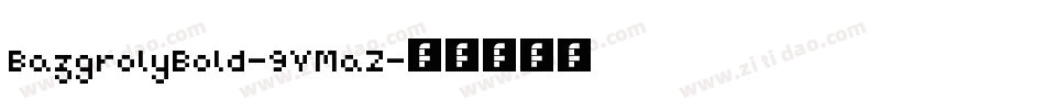 BazgrolyBold-9YMaZ字体转换