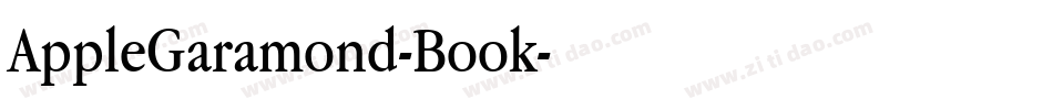 AppleGaramond-Book字体转换