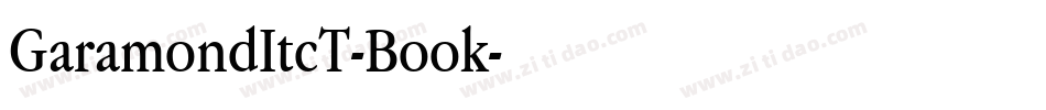 GaramondItcT-Book字体转换
