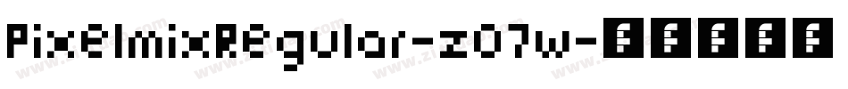 PixelmixRegular-z07w字体转换