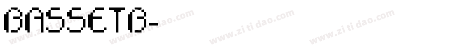 BASSETB字体转换