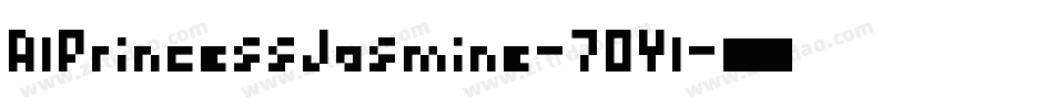 AlPrincessJasmine-7OYl字体转换