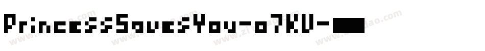 PrincessSavesYou-o7KV字体转换