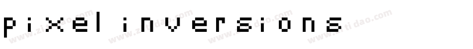 pixel-inversions字体转换