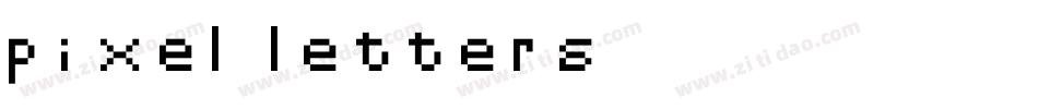 pixel-letters字体转换
