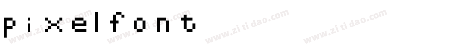 pixelfont字体转换