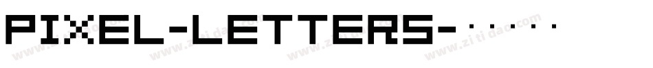 pixel-letters字体转换