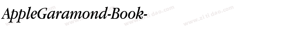 AppleGaramond-Book字体转换