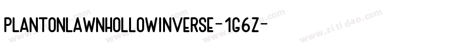 PlantOnLawnHollowInverse-1g6Z字体转换