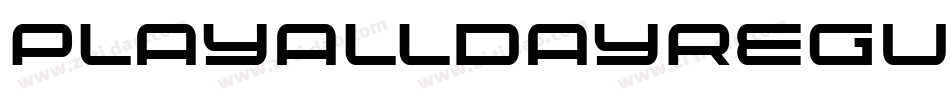 PlayalldayRegular-L9OE字体转换