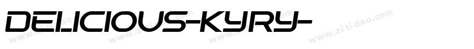 Delicious-KYry字体转换
