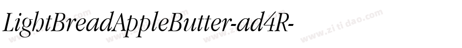 LightBreadAppleButter-ad4R字体转换