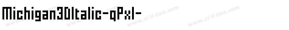 Michigan3DItalic-qPxl字体转换