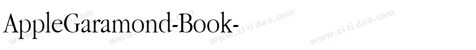 AppleGaramond-Book字体转换