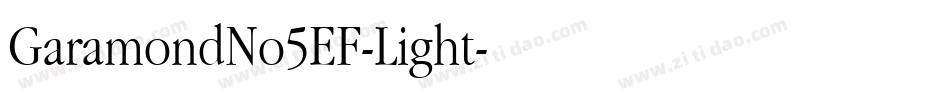 GaramondNo5EF-Light字体转换