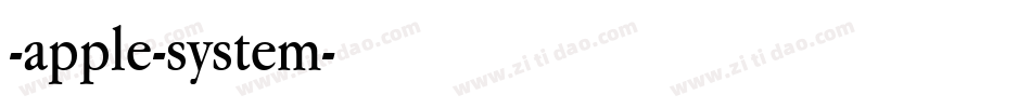 -apple-system字体转换