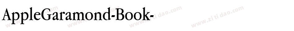 AppleGaramond-Book字体转换