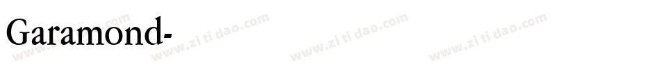 Garamond字体转换