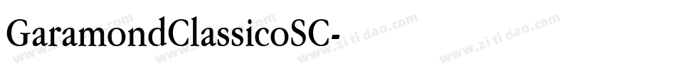 GaramondClassicoSC字体转换