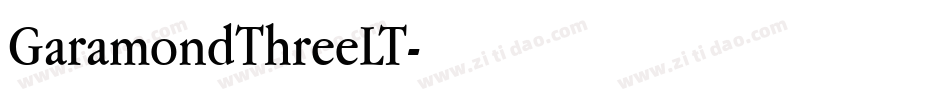 GaramondThreeLT字体转换