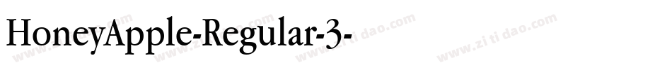 HoneyApple-Regular-3字体转换
