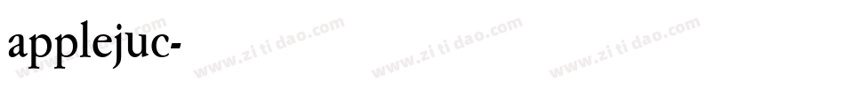 applejuc字体转换