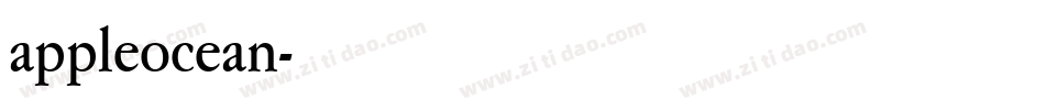 appleocean字体转换