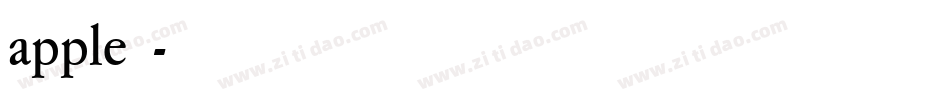 apple字库字体转换