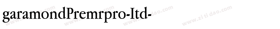 garamondPremrpro-Itd字体转换