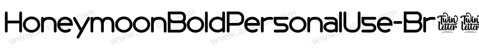 HoneymoonBoldPersonalUse-Br78字体转换