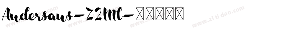 Andersans-Z2Ml字体转换