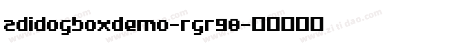 AdidogBoxDemo-rgr98字体转换