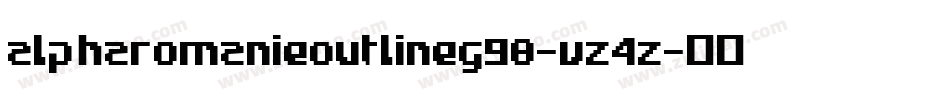 AlphaRomanieOutlineG98-Vz4Z字体转换