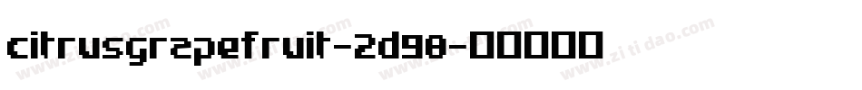 Citrusgrapefruit-2d98字体转换