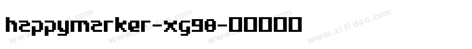 HappyMarker-xg98字体转换
